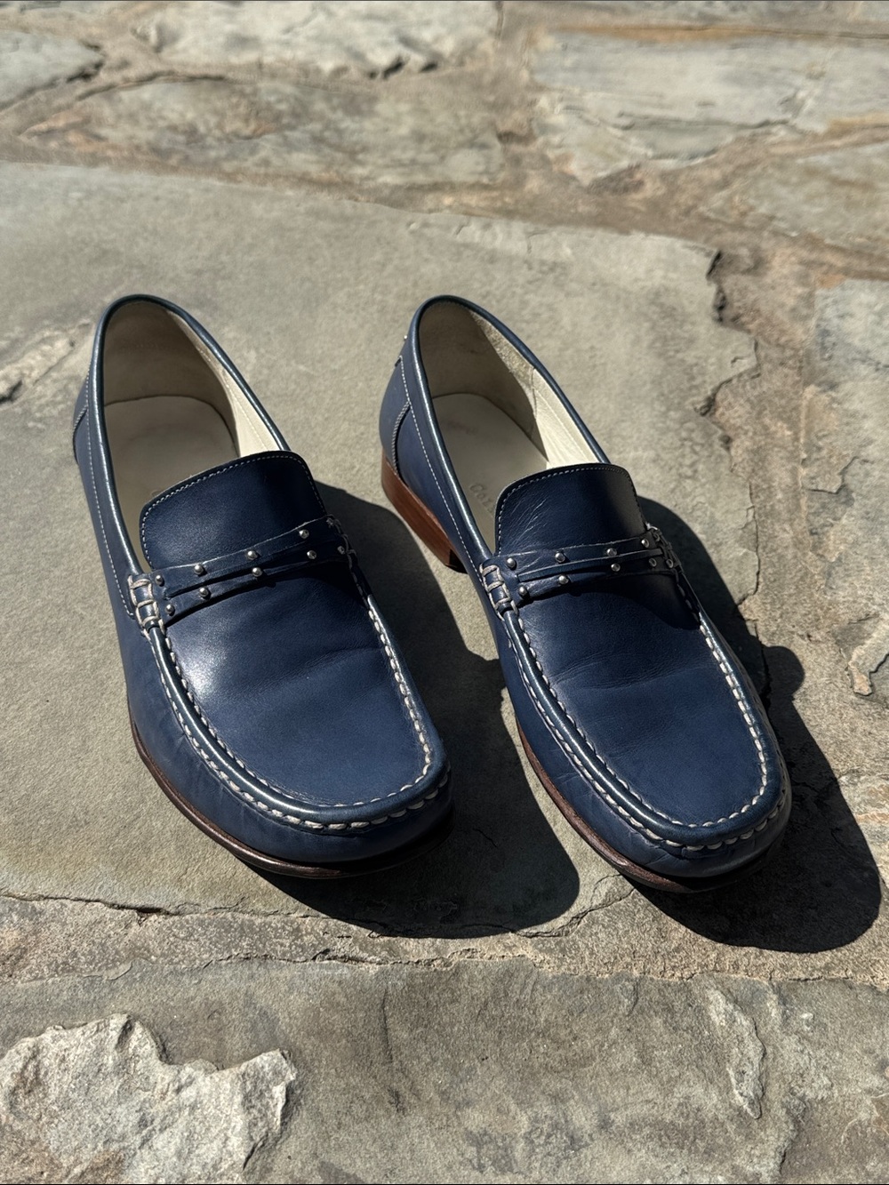 Cole Haan navy loafers